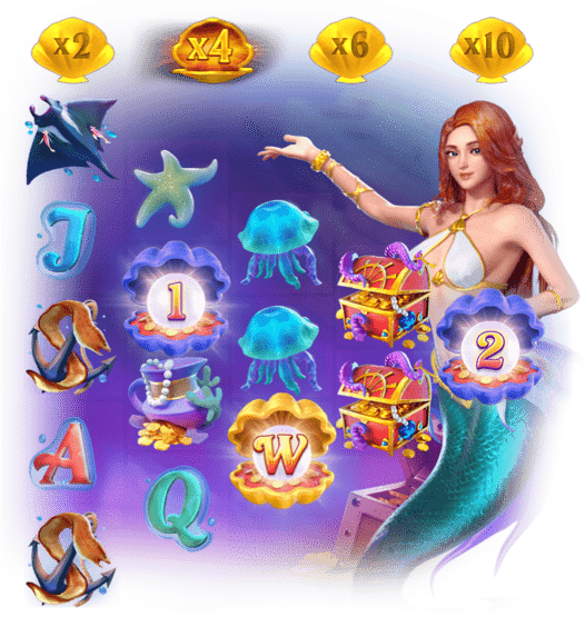 สอนเล่นเกมสล็อต Mermaid Riches